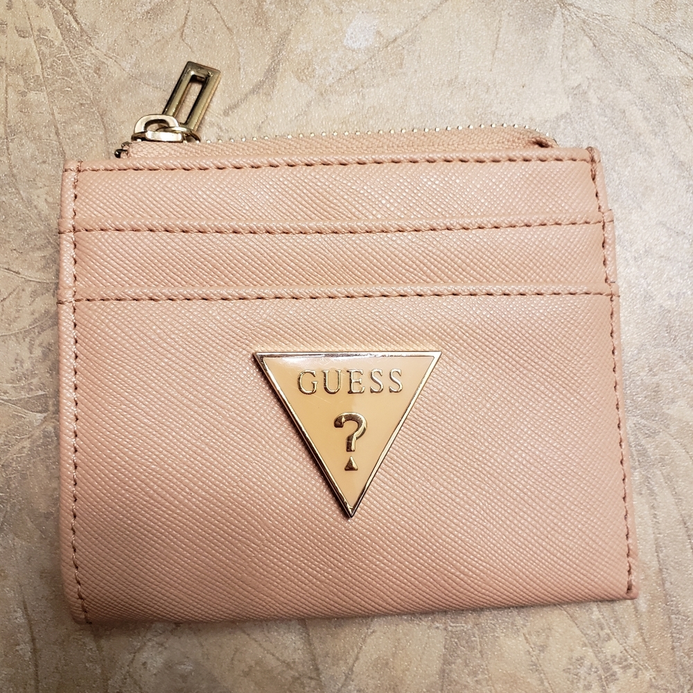 Guess blush pink cardholder
